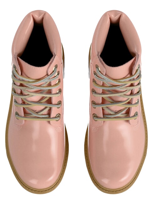 STONE STREET  Bottines hautes en cuir rose clair - Chaussures Femme