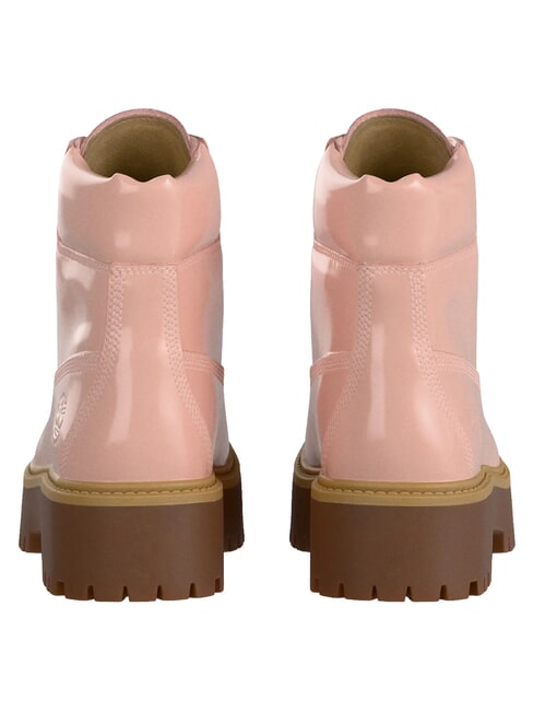 STONE STREET  Bottines hautes en cuir rose clair - Chaussures Femme