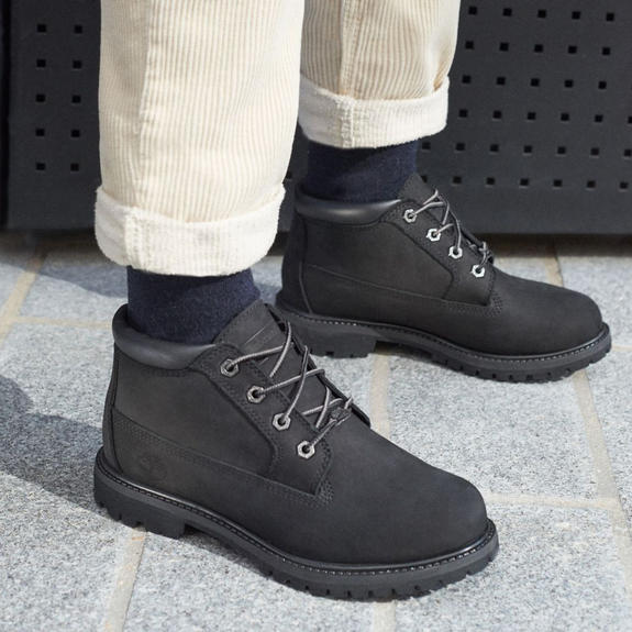 Bottes NELLIE CHUKKA, au nubuck Jetblack - Chaussures Femme