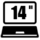 Porta PC 14 "