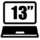 Porta PC 13 ''
